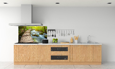 Keuken achterwand Pad langs de rivier