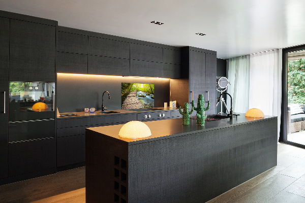 Keuken achterwand Pad langs de rivier