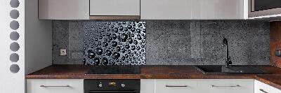 Keuken achterwand waterdruppels