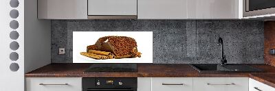 Glazen achterwand keuken Peperkoek en vanille