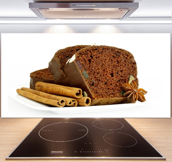 Glazen achterwand keuken Peperkoek en vanille