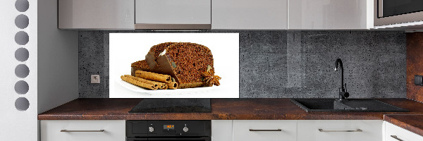 Glazen achterwand keuken Peperkoek en vanille