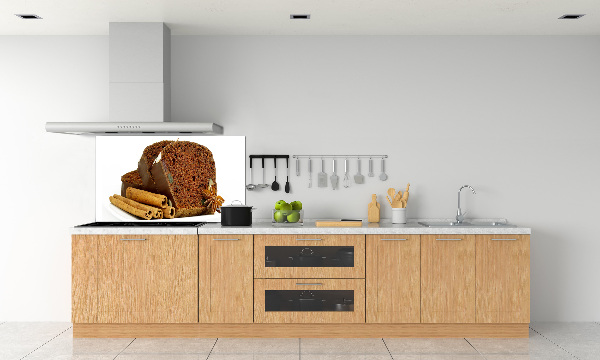 Glazen achterwand keuken Peperkoek en vanille