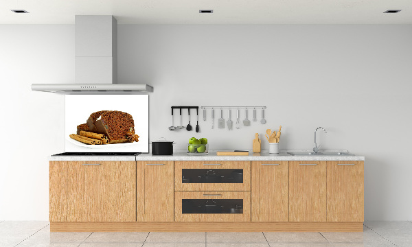 Glazen achterwand keuken Peperkoek en vanille
