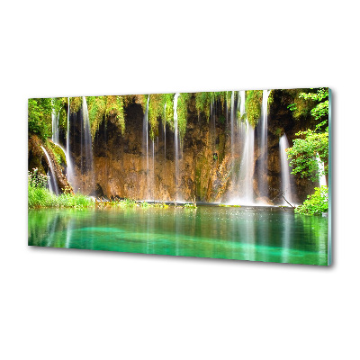 Glazen achterwand keuken Plitvice-meren
