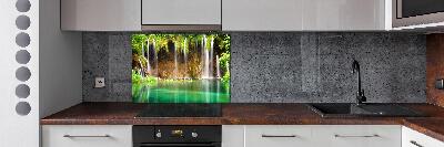 Glazen achterwand keuken Plitvice-meren