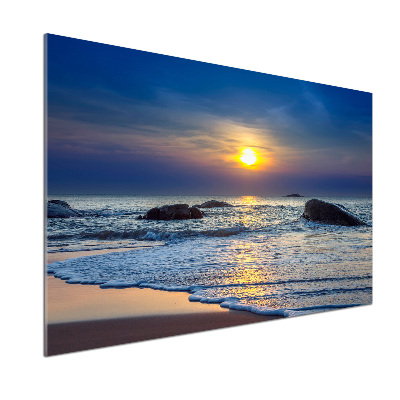 Achterwand keuken Zonsondergang aan zee