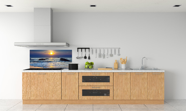 Achterwand keuken Zonsondergang aan zee