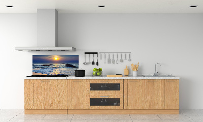 Achterwand keuken Zonsondergang aan zee