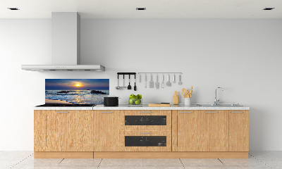 Achterwand keuken Zonsondergang aan zee