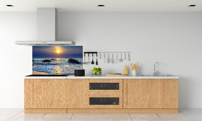 Achterwand keuken Zonsondergang aan zee