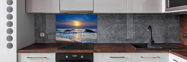 Achterwand keuken Zonsondergang aan zee