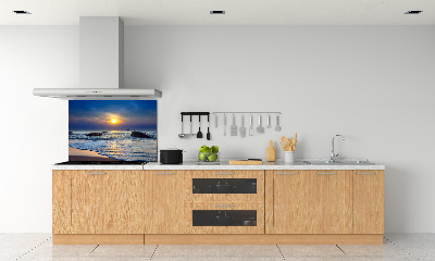 Achterwand keuken Zonsondergang aan zee