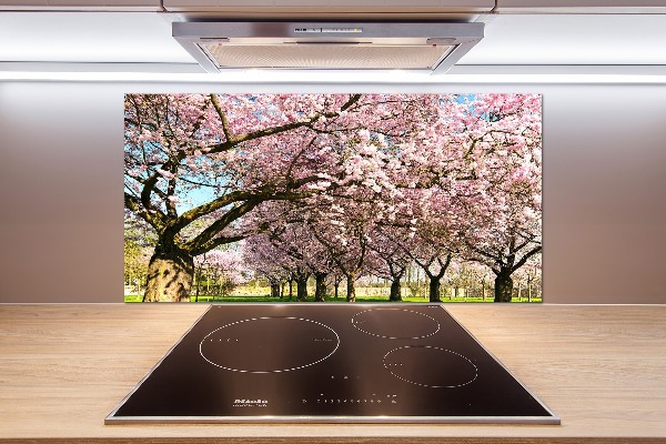Achterwand keuken Kersenbomen