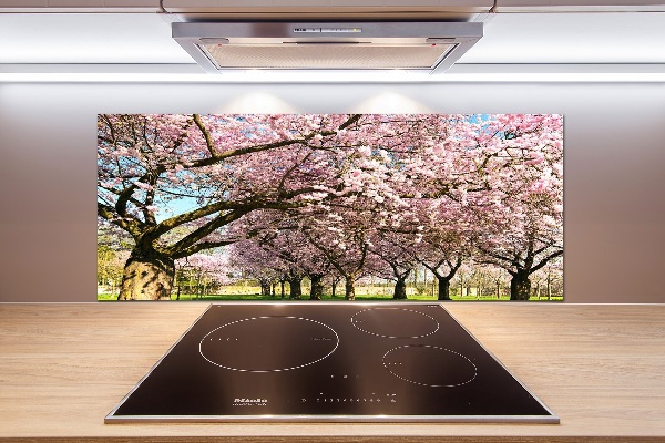 Achterwand keuken Kersenbomen