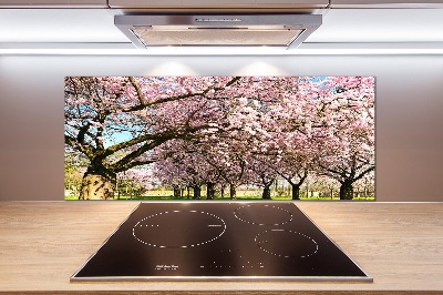 Achterwand keuken Kersenbomen
