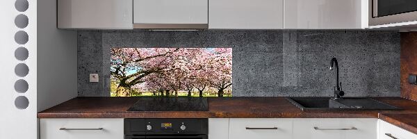 Achterwand keuken Kersenbomen