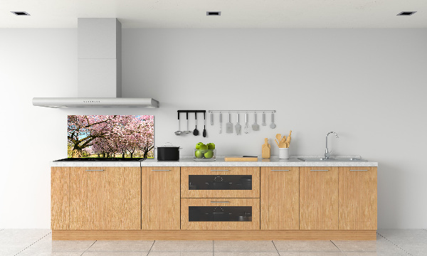 Achterwand keuken Kersenbomen