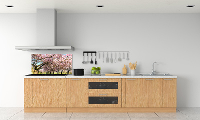 Achterwand keuken Kersenbomen