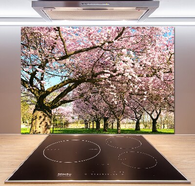Achterwand keuken Kersenbomen