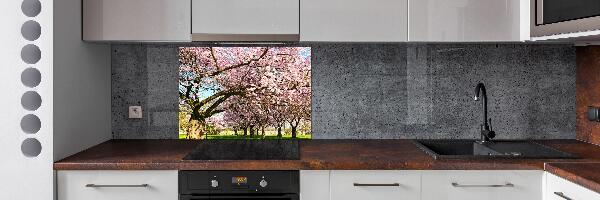 Achterwand keuken Kersenbomen