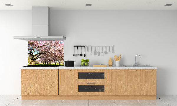 Achterwand keuken Kersenbomen