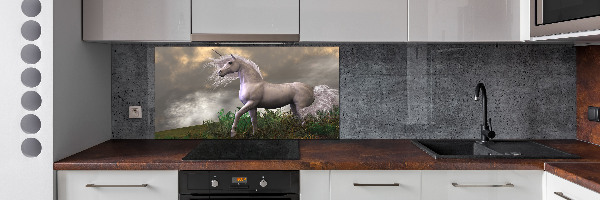 Achterwand keuken Grijze eenhoorn