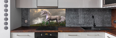Achterwand keuken Grijze eenhoorn
