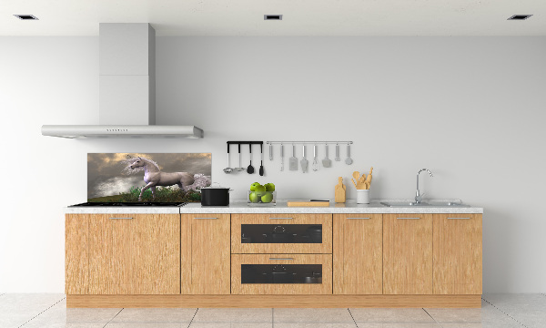 Achterwand keuken Grijze eenhoorn