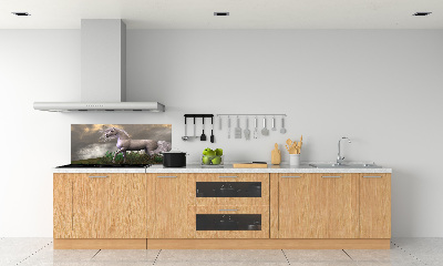 Achterwand keuken Grijze eenhoorn