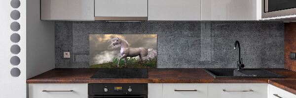 Achterwand keuken Grijze eenhoorn