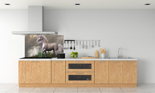Achterwand keuken Grijze eenhoorn
