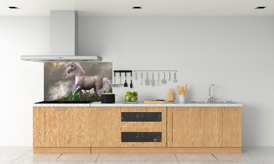 Achterwand keuken Grijze eenhoorn