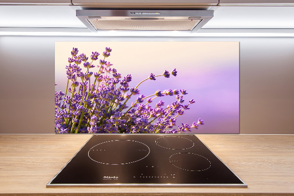 Spatscherm keuken Lavendel