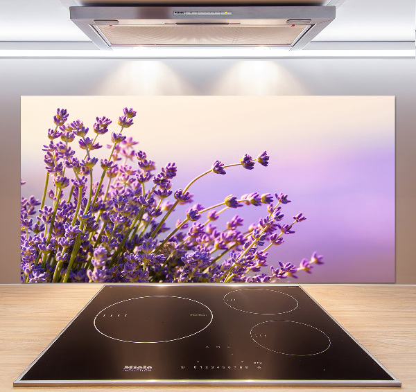Spatscherm keuken Lavendel