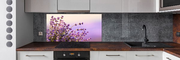 Spatscherm keuken Lavendel