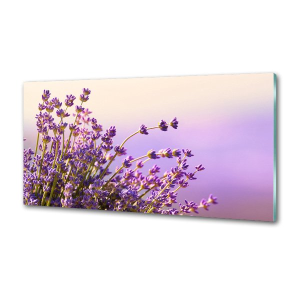 Spatscherm keuken Lavendel