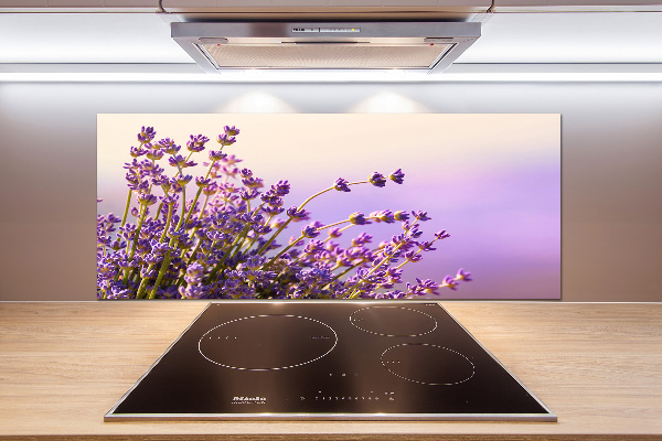 Spatscherm keuken Lavendel