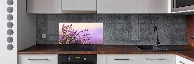 Spatscherm keuken Lavendel