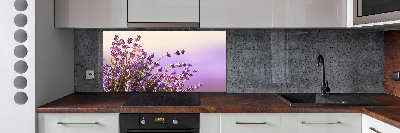 Spatscherm keuken Lavendel