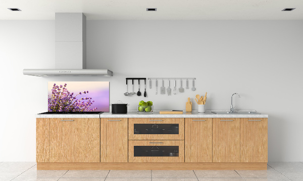 Spatscherm keuken Lavendel