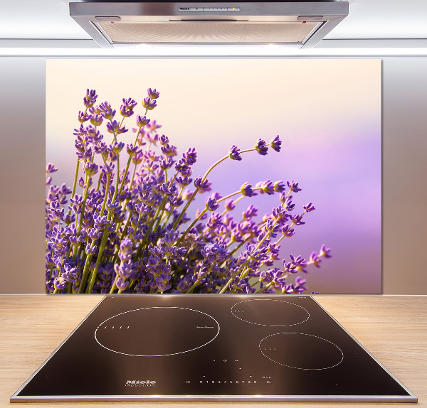 Spatscherm keuken Lavendel