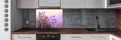 Spatscherm keuken Lavendel