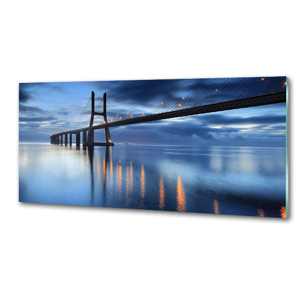 Panel do kuchni Oświetlony most