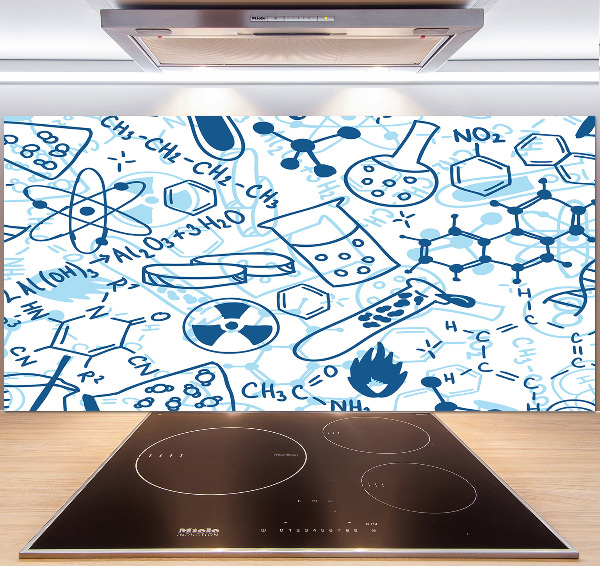 Keuken achterwand Chemische achtergrond