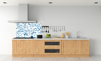 Keuken achterwand Chemische achtergrond