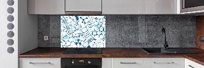 Keuken achterwand Chemische achtergrond