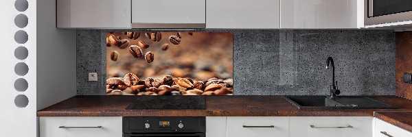 Spatscherm keuken Koffiebonen