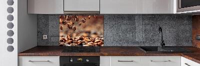 Spatscherm keuken Koffiebonen