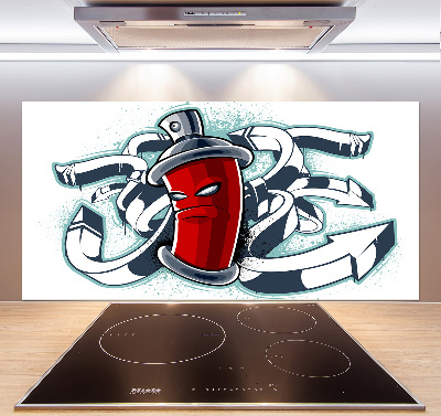 Panel między meble w kuchni Graffiti